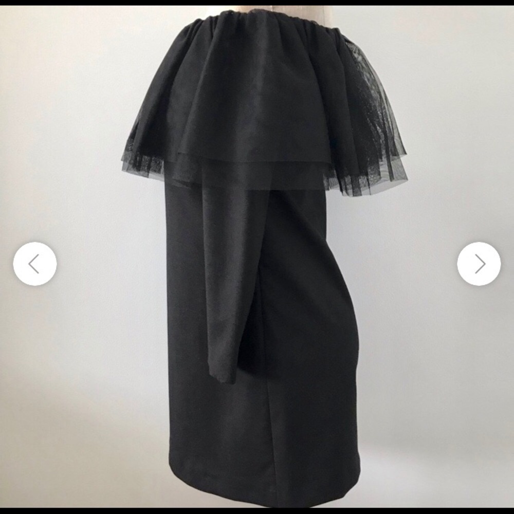 Zara off the shoulder ruffle tulle dress. Size S